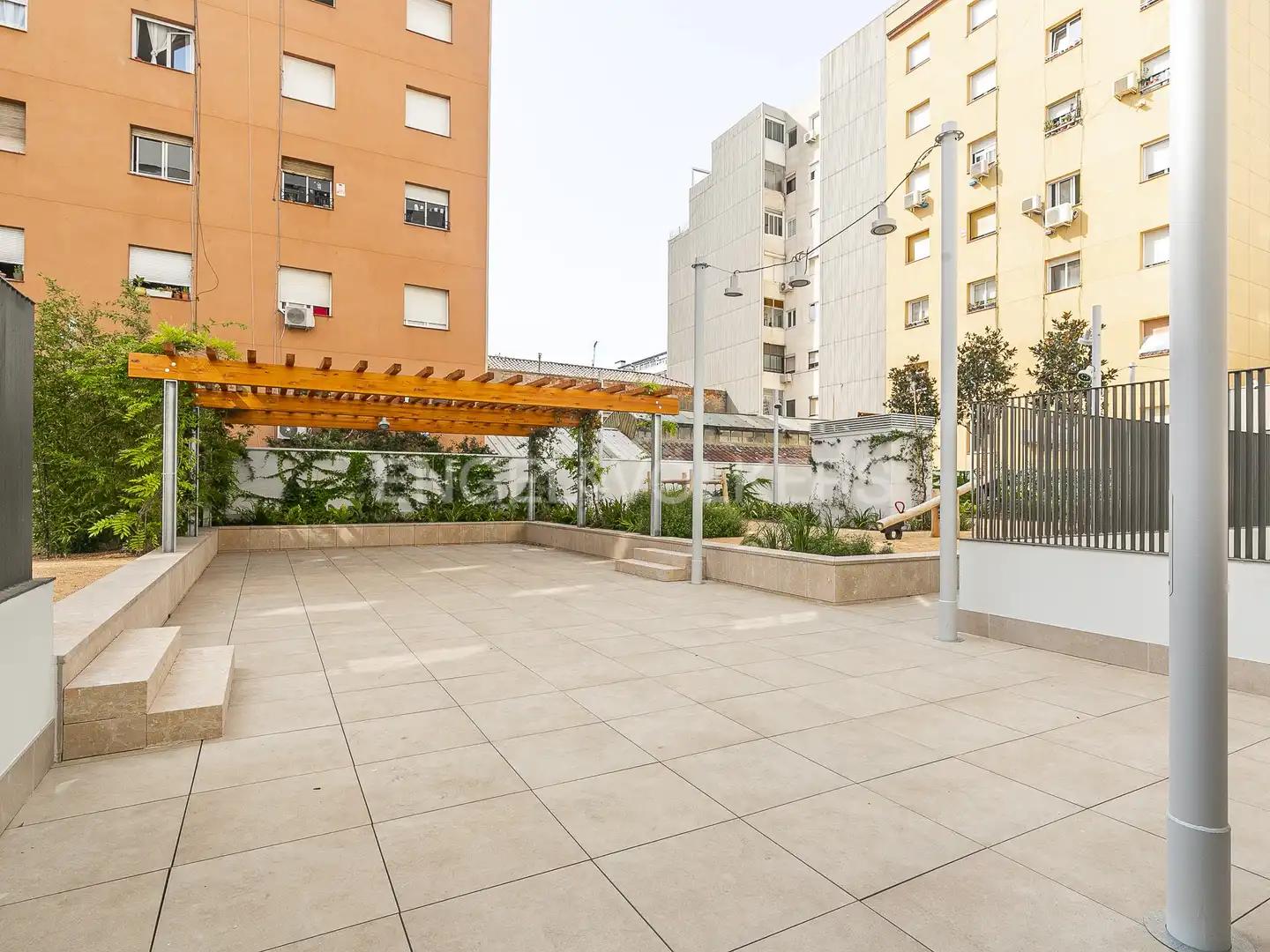 Terrasse von Wohnung zur Miete in Barcelona mit Klimaanlage, Heizung und Parkett