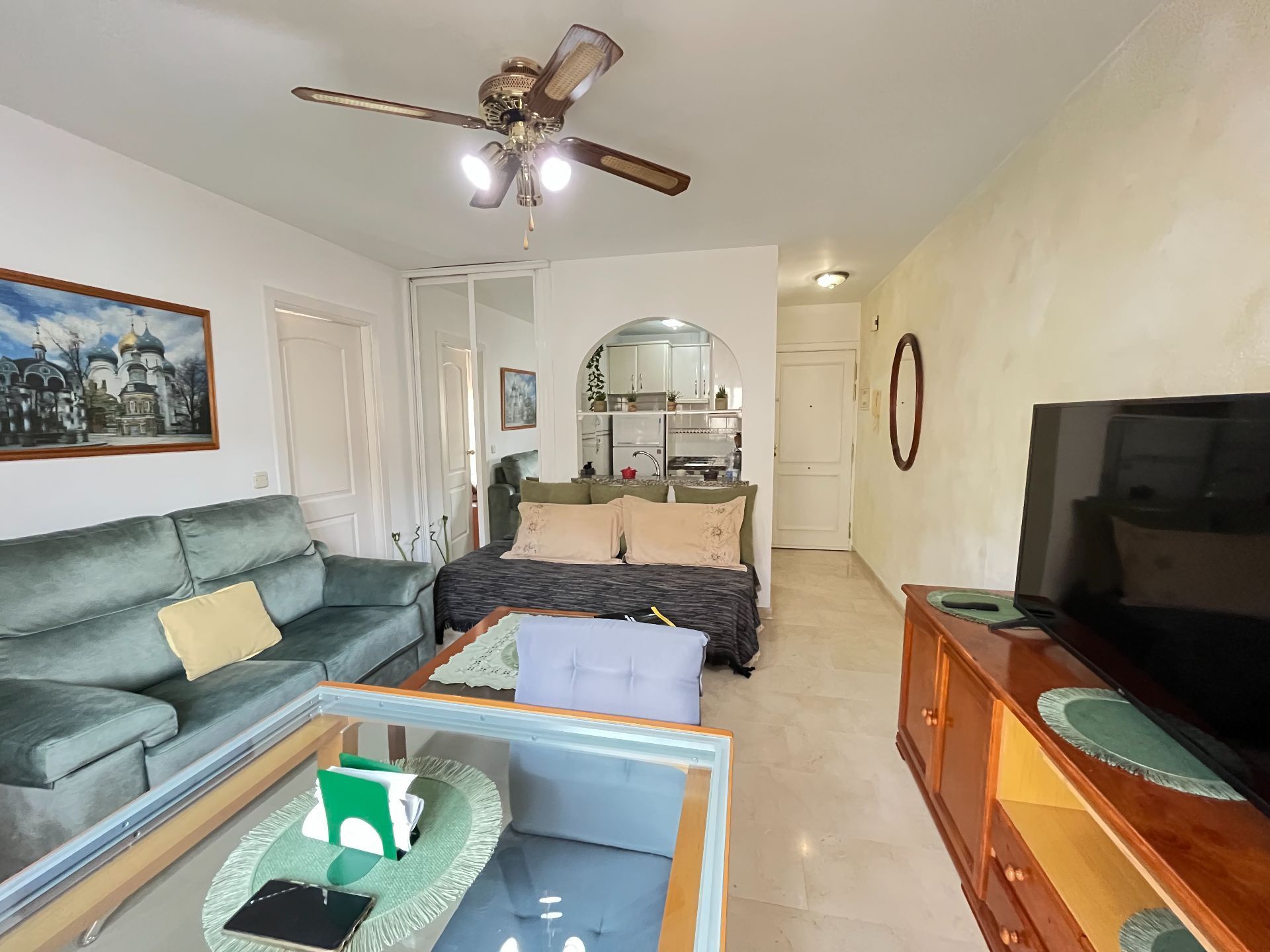 Living room of Flat for sale in Málaga Capital  with Furnished