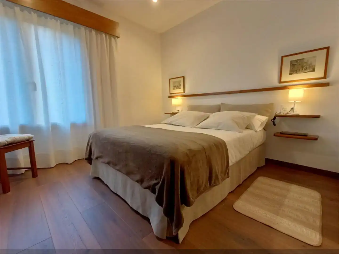 Schlafzimmer von Wohnung zur Miete in Vielha e Mijaran mit Privatgarten, Parkett und Abstellraum