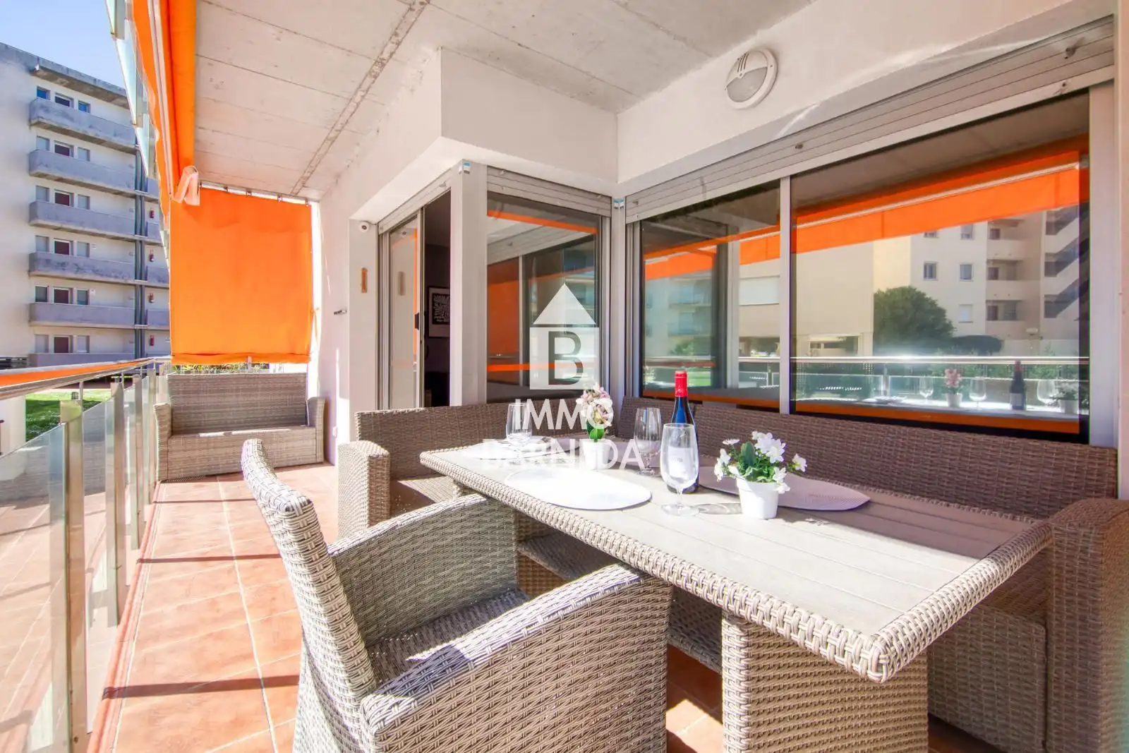 Terrace of Flat for sale in Roses  with Air Conditioner, Heating and Terrace