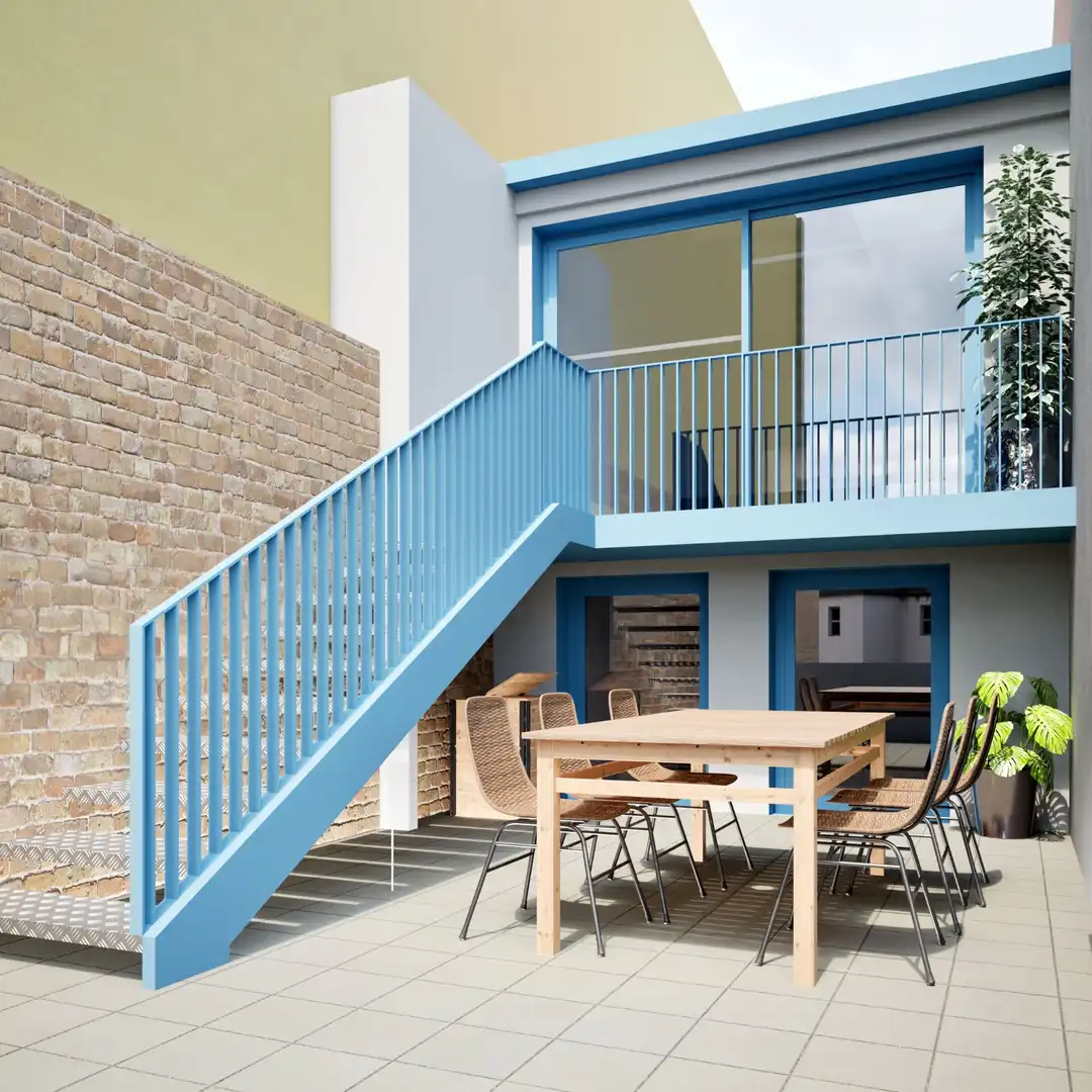 Terrasse von Maisonette zum Verkauf in Terrassa mit Klimaanlage, Heizung und Privatgarten