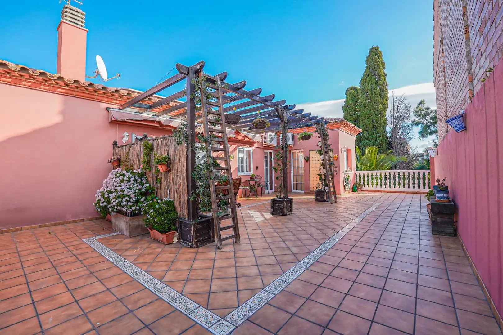 Terrace of Detached homes for sale in Vilallonga del Camp  with Air Conditioner, Heating and Private garden