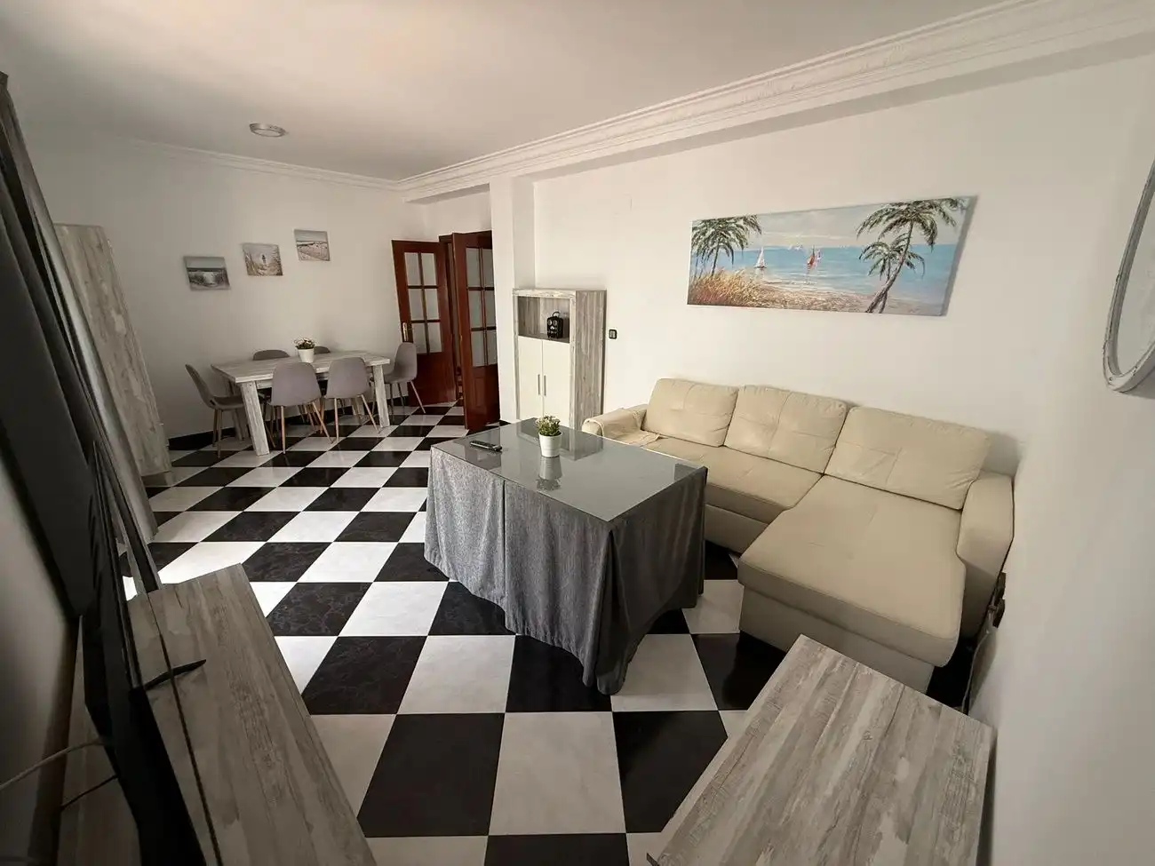 Sala d'estar de Pis en venda en Conil de la Frontera amb Aire condicionat, Traster i Balcó