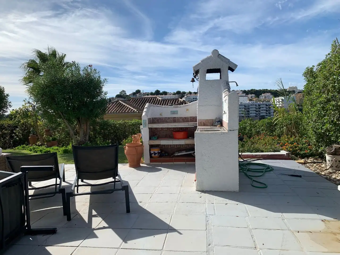 Terraza de Casa o chalet en venta en Mijas con Aire acondicionado, Jardín privado y Trastero