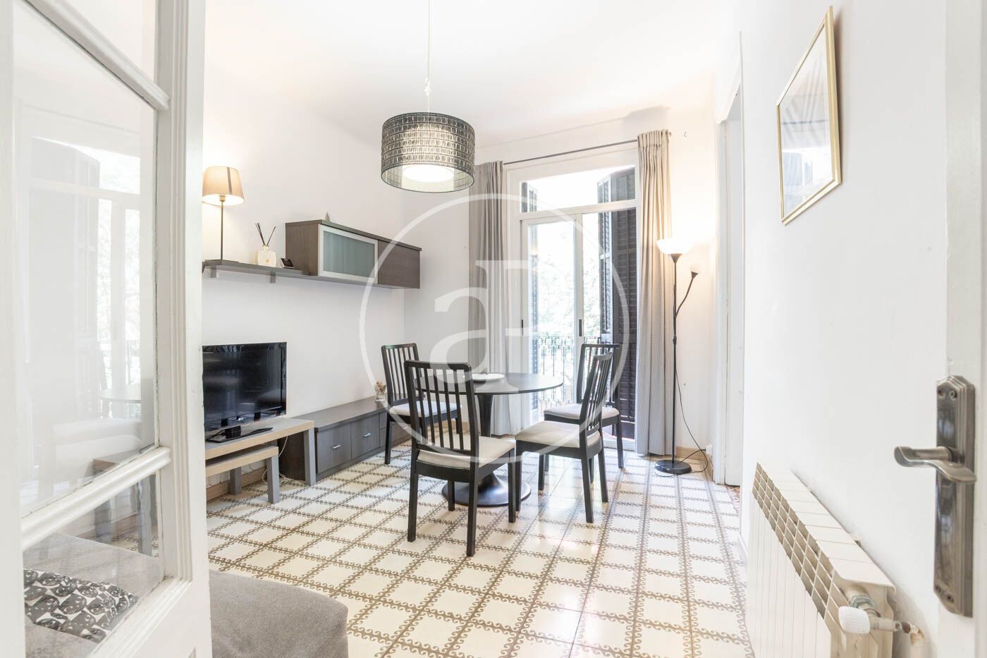 Living room of Flat to rent in  Barcelona Capital  with Air Conditioner, Heating and Furnished