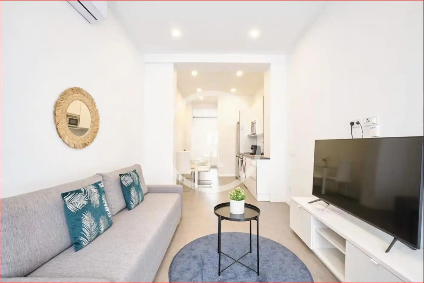Wohnzimmer von Wohnung zur Miete in Madrid mit Klimaanlage, Heizung und Möbliert