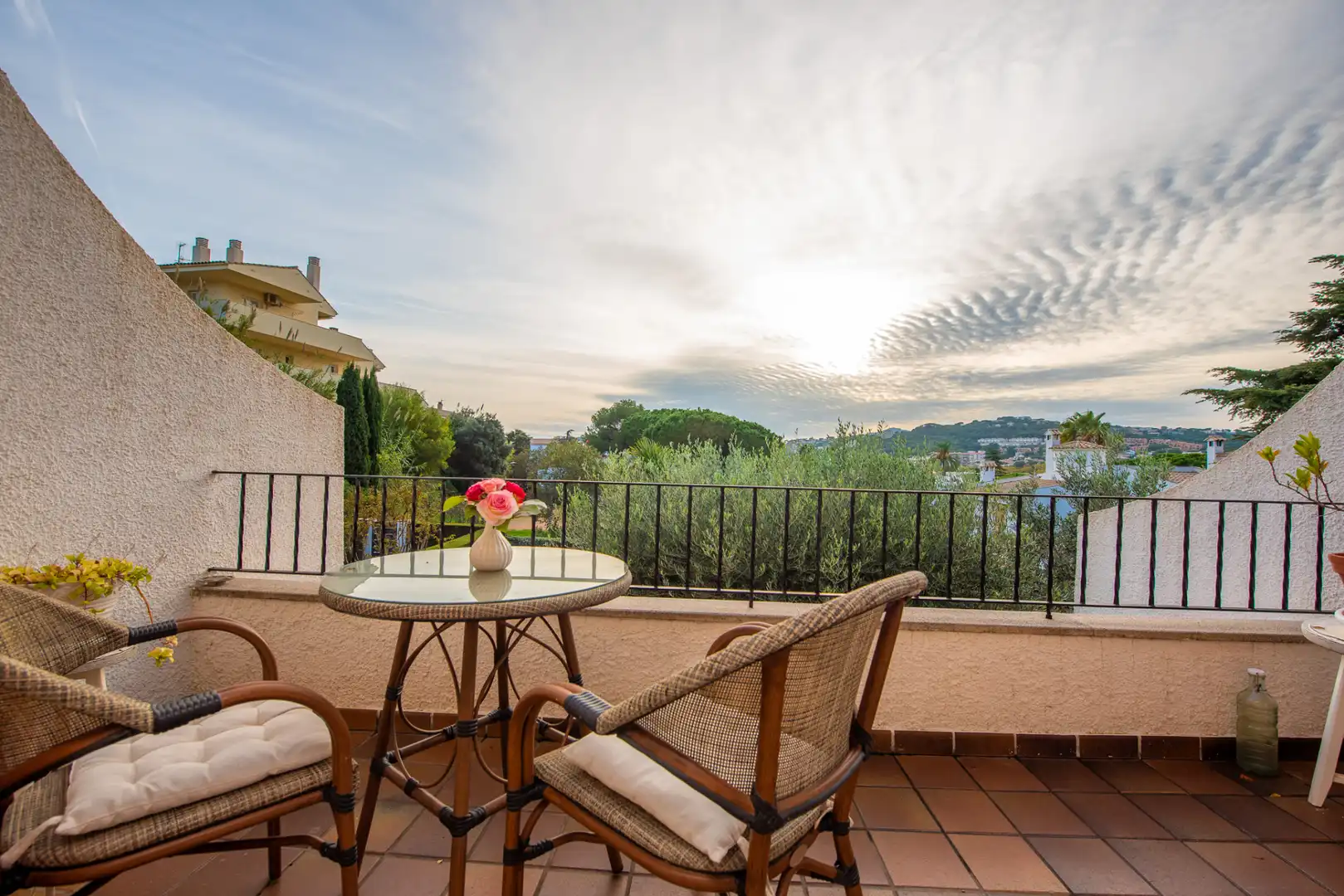 Terraza de Casa adosada de alquiler en Castell d'Aro, Platja d'Aro i s'Agaró con Calefacción, Jardín privado y Amueblado