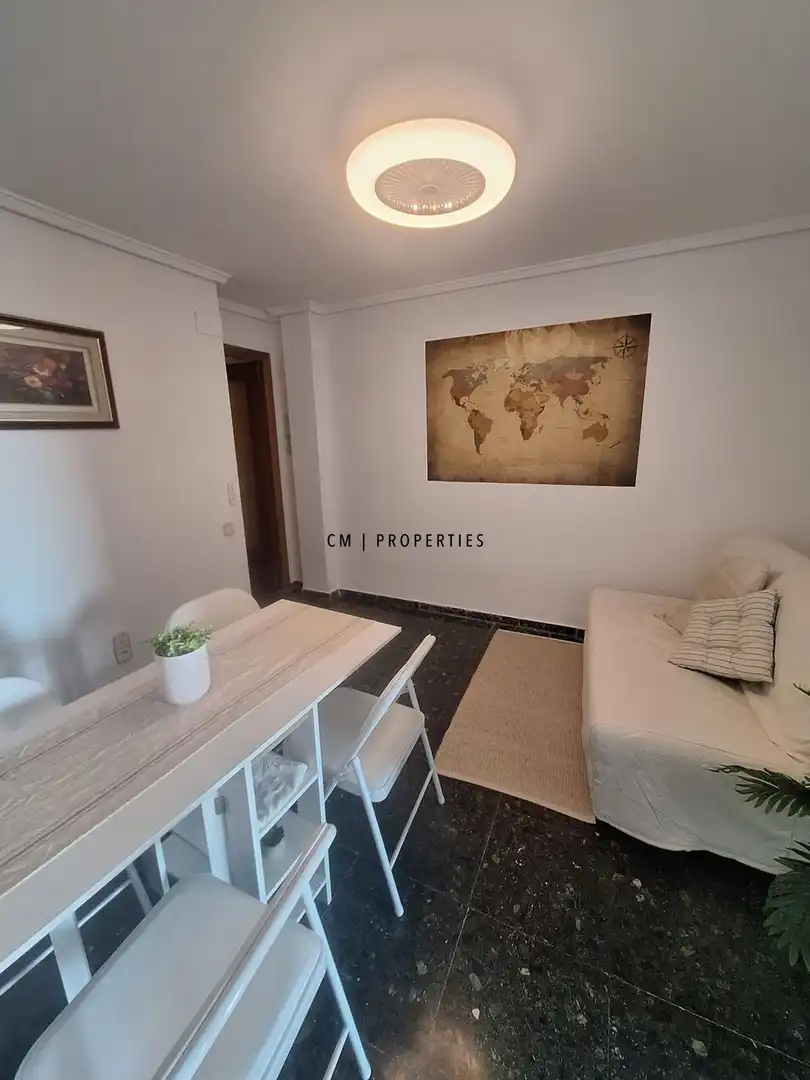 Wohnzimmer von Wohnung zur Miete in Moncada mit Klimaanlage, Heizung und Terrasse