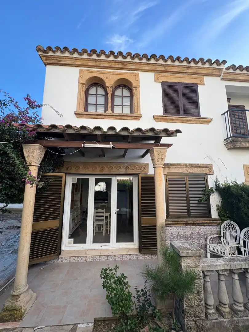 Exterior view of Detached homes for sale in Cambrils  with Air Conditioner, Private garden and Parquet flooring