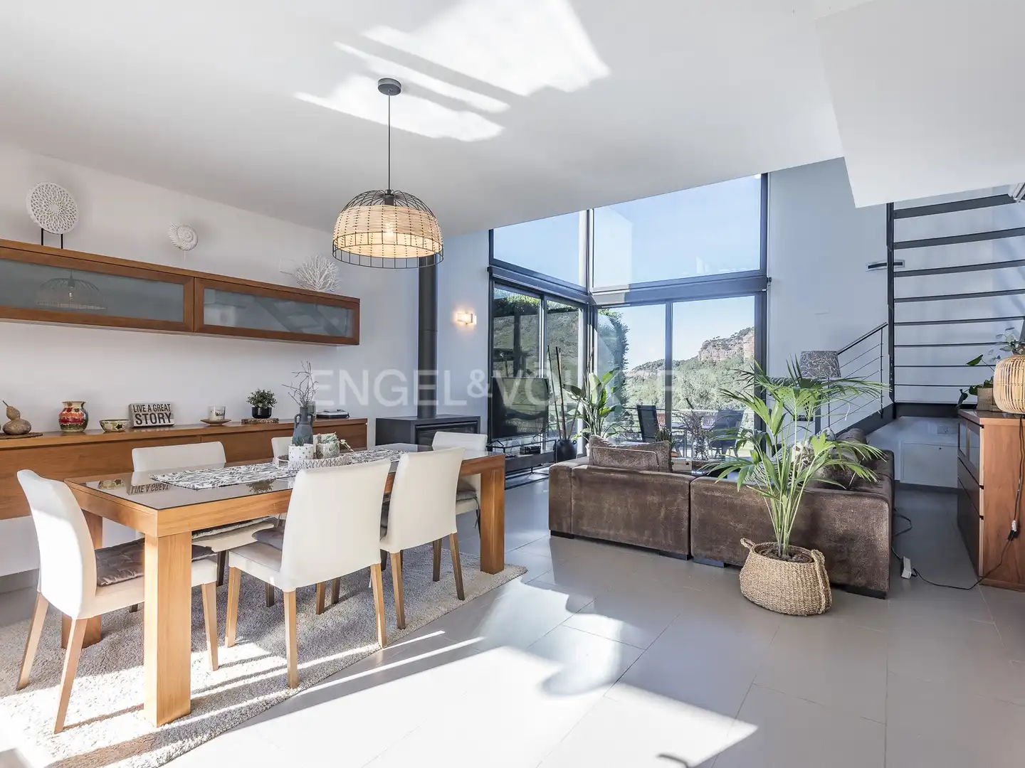 Comedor de Casa o chalet de alquiler en Vacarisses con Aire acondicionado, Calefacción y Jardín privado