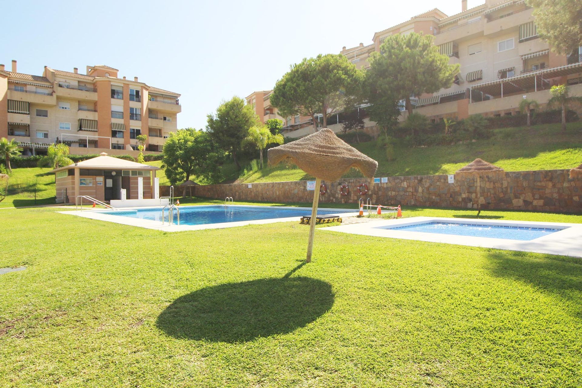 Swimming pool of Flat for sale in Málaga Capital  with Air Conditioner, Heating and Terrace