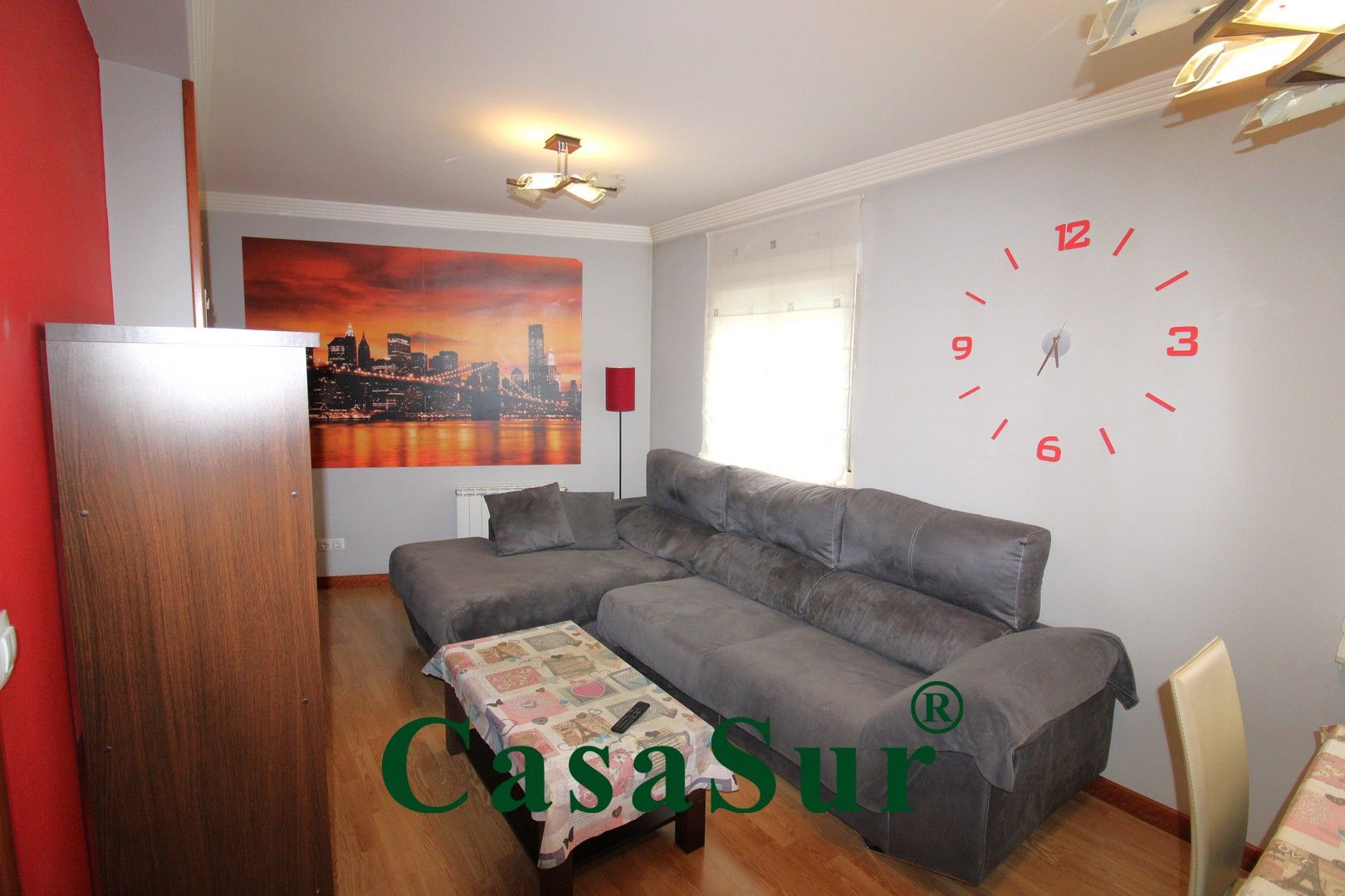 Living room of Flat for sale in Valladolid Capital  with Heating, Parquet flooring and Terrace