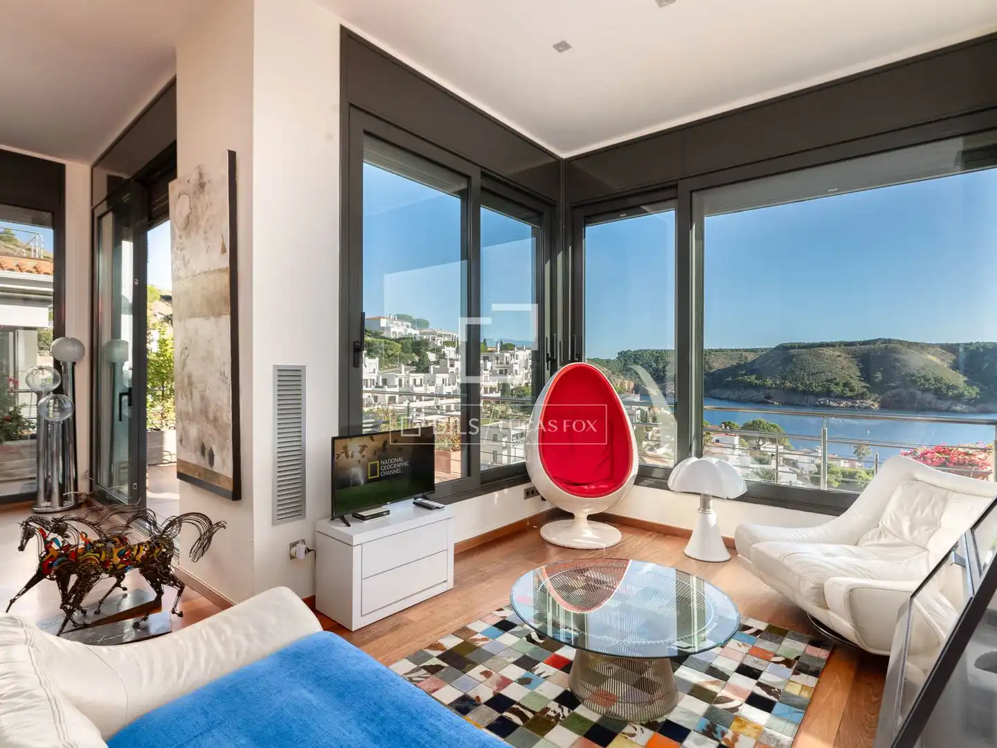 Sala de estar de Casa o chalet en venta en L'Escala con Aire acondicionado, Calefacción y Jardín privado