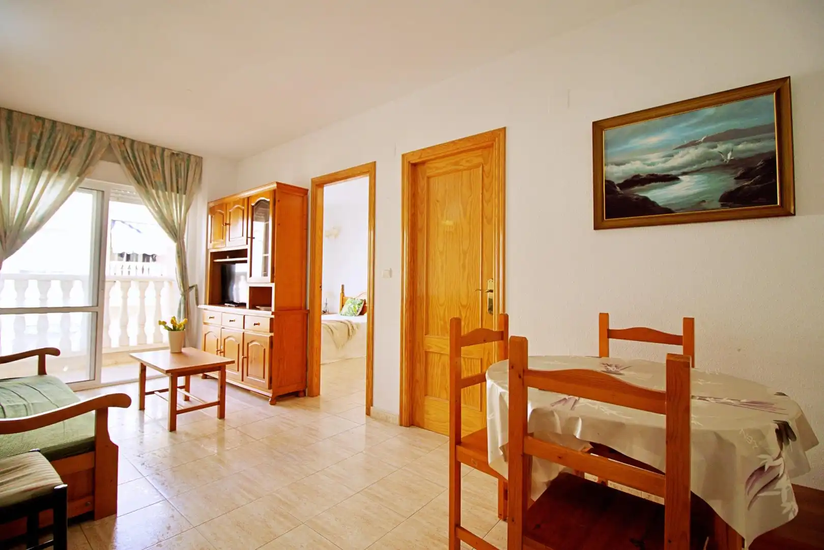 Living room of Flat for sale in Torrevieja  with Terrace, Furnished and Balcony