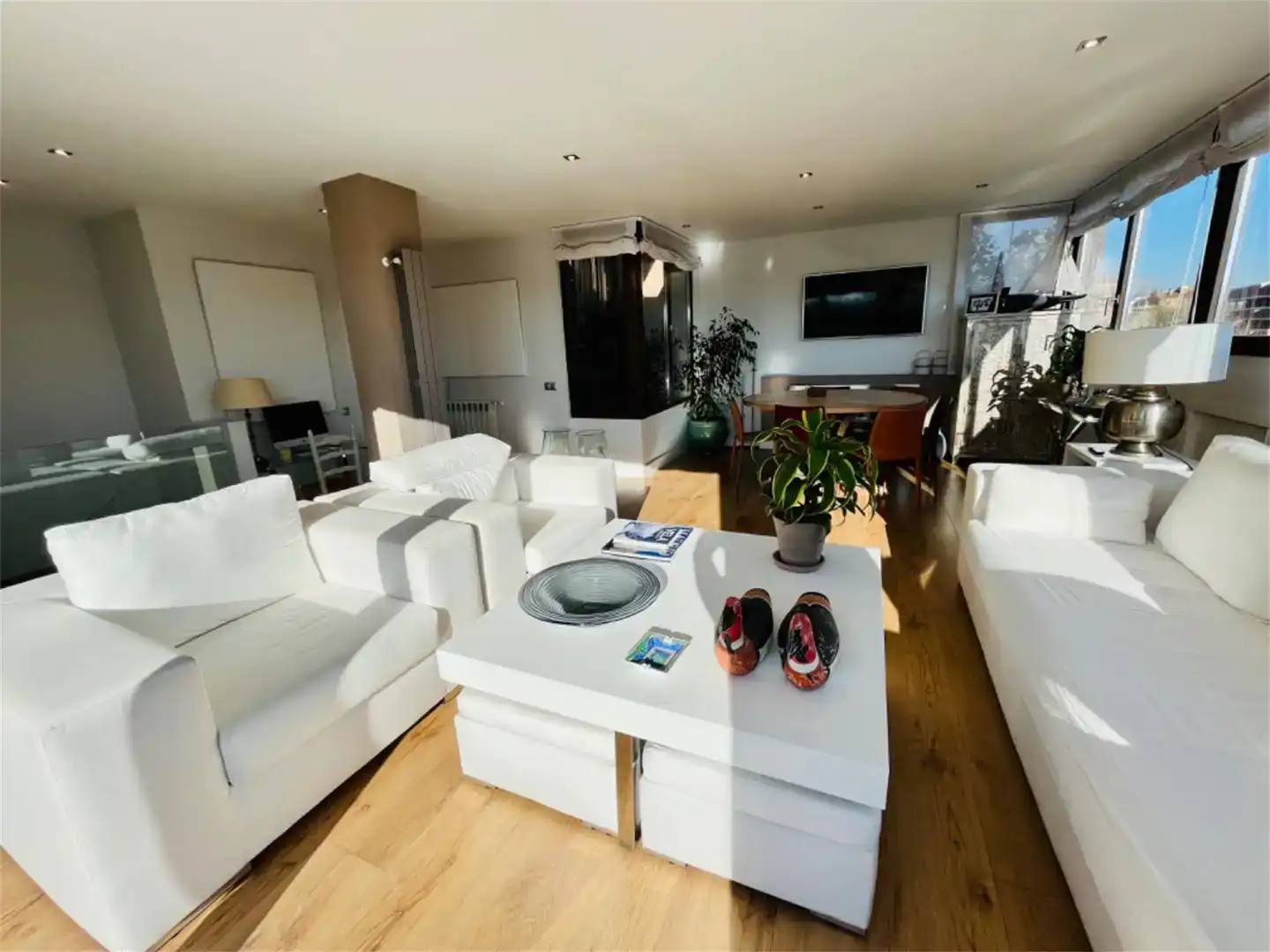 Sala de estar de Dúplex en venta en Madrid con Aire acondicionado y Piscina