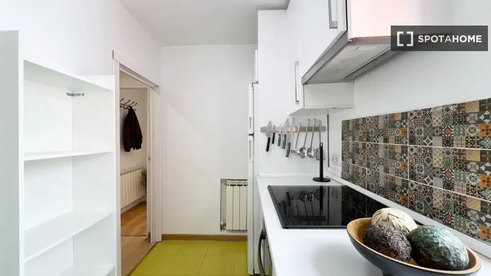 Kitchen of Flat for rent in Madrid  with Air Conditioner, Heating and Furnished