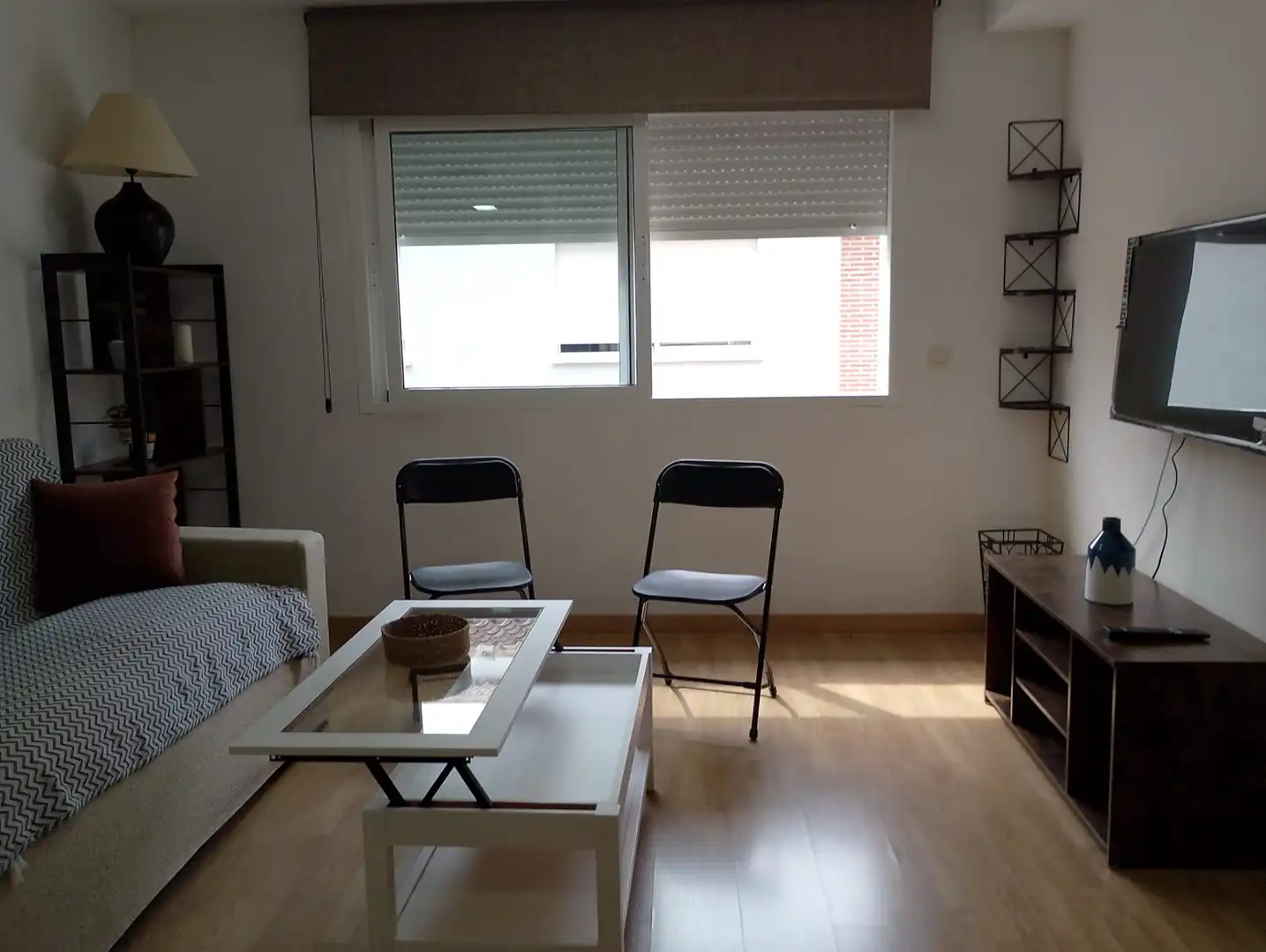 Living room of Flat for rent in El Real de Gandia  with Air Conditioner, Storage room and Furnished