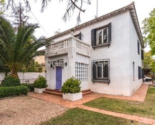 Exterior view of House or chalet for sale in  Madrid Capital  with Private garden, Storage room and Swimming Pool