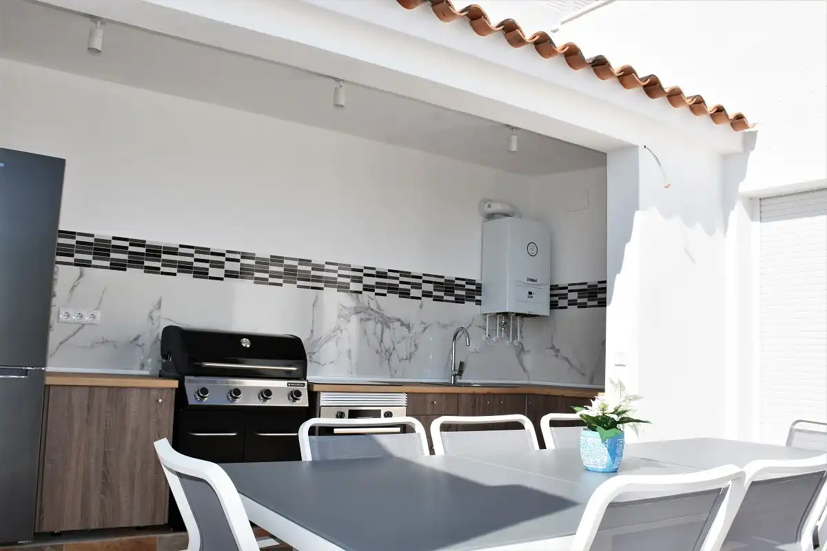 Terraza de Casa o chalet en venta en Calpe / Calp con Aire acondicionado, Calefacción y Jardín privado