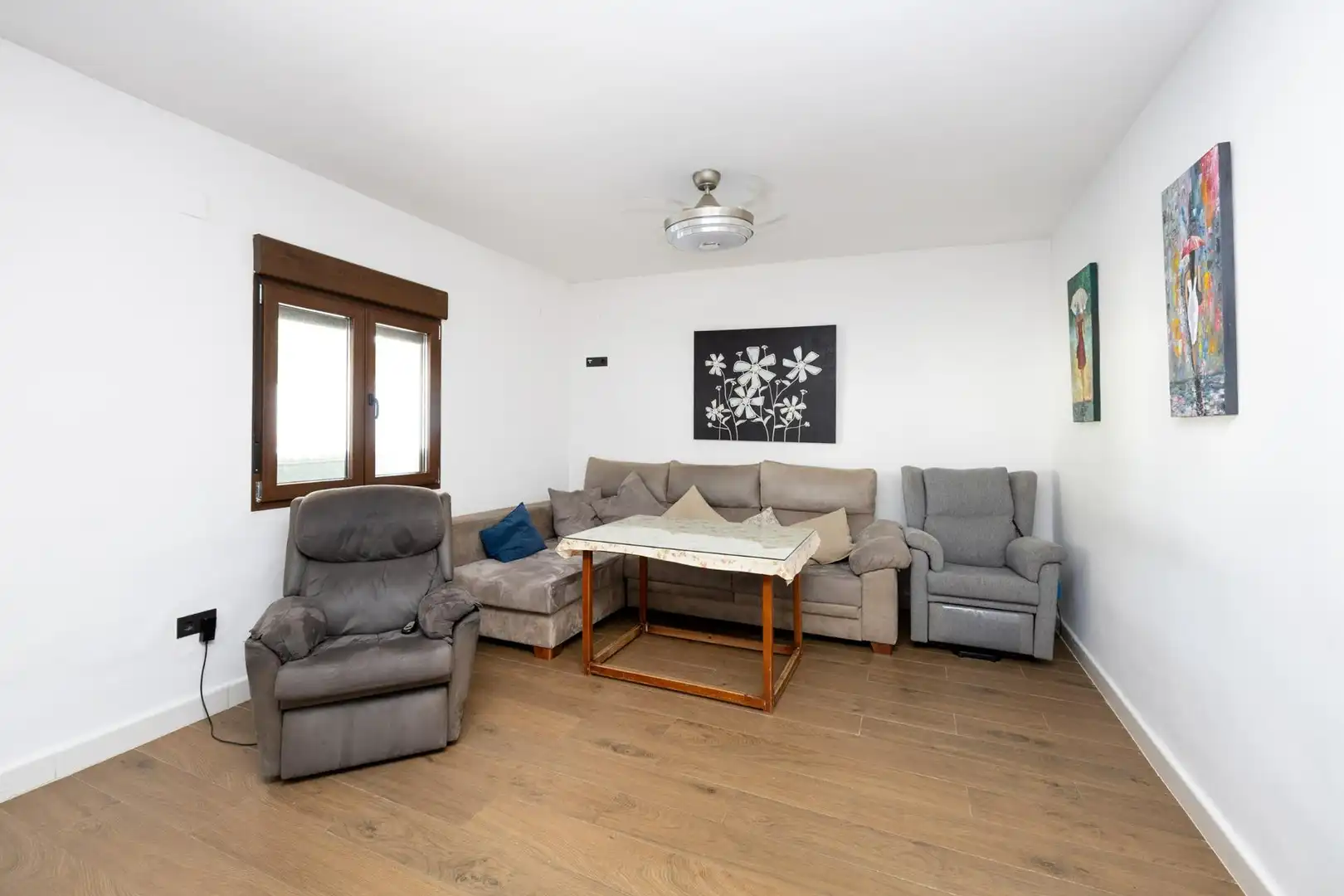 Sala de estar de Casa o chalet en venta en Albolote con Aire acondicionado y Calefacción