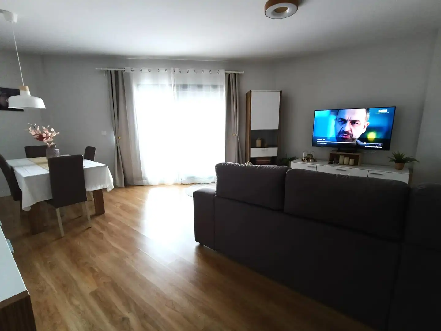 Living room of Flat for rent in Rincón de la Victoria  with Air Conditioner, Heating and Parquet flooring