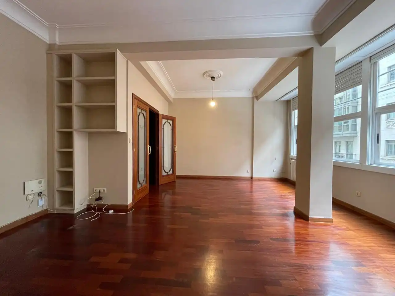 Sala de estar de Piso en venta en A Coruña Capital  con Calefacción, Parquet y Trastero