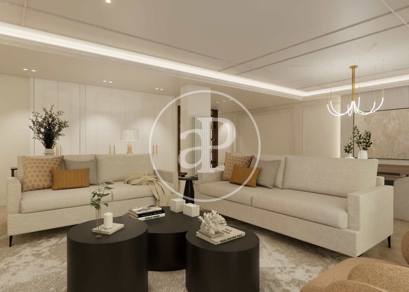Living room of Flat for sale in  Madrid Capital  with Air Conditioner, Heating and Terrace