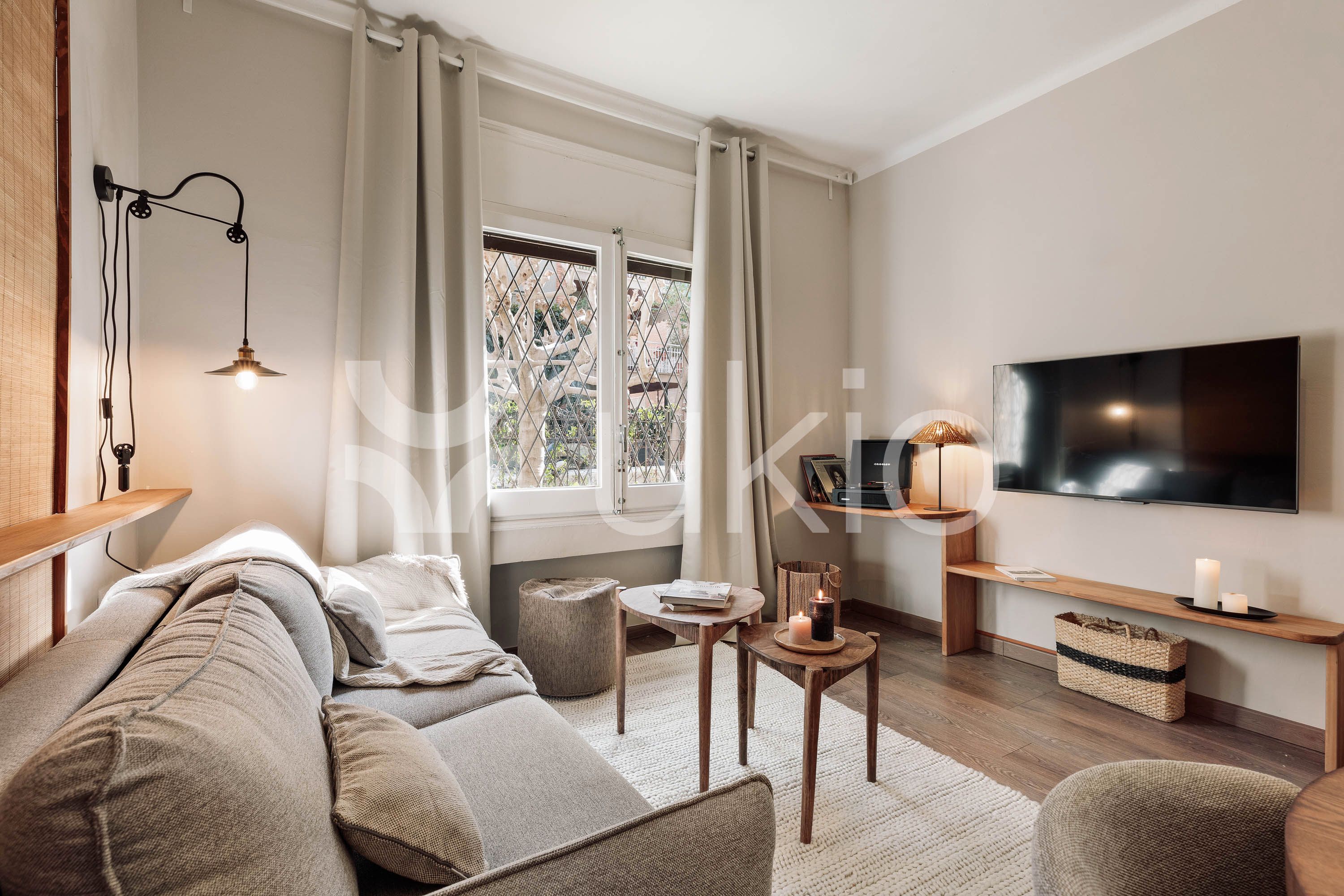 Living room of Apartment to rent in  Barcelona Capital  with Air Conditioner, Heating and Furnished