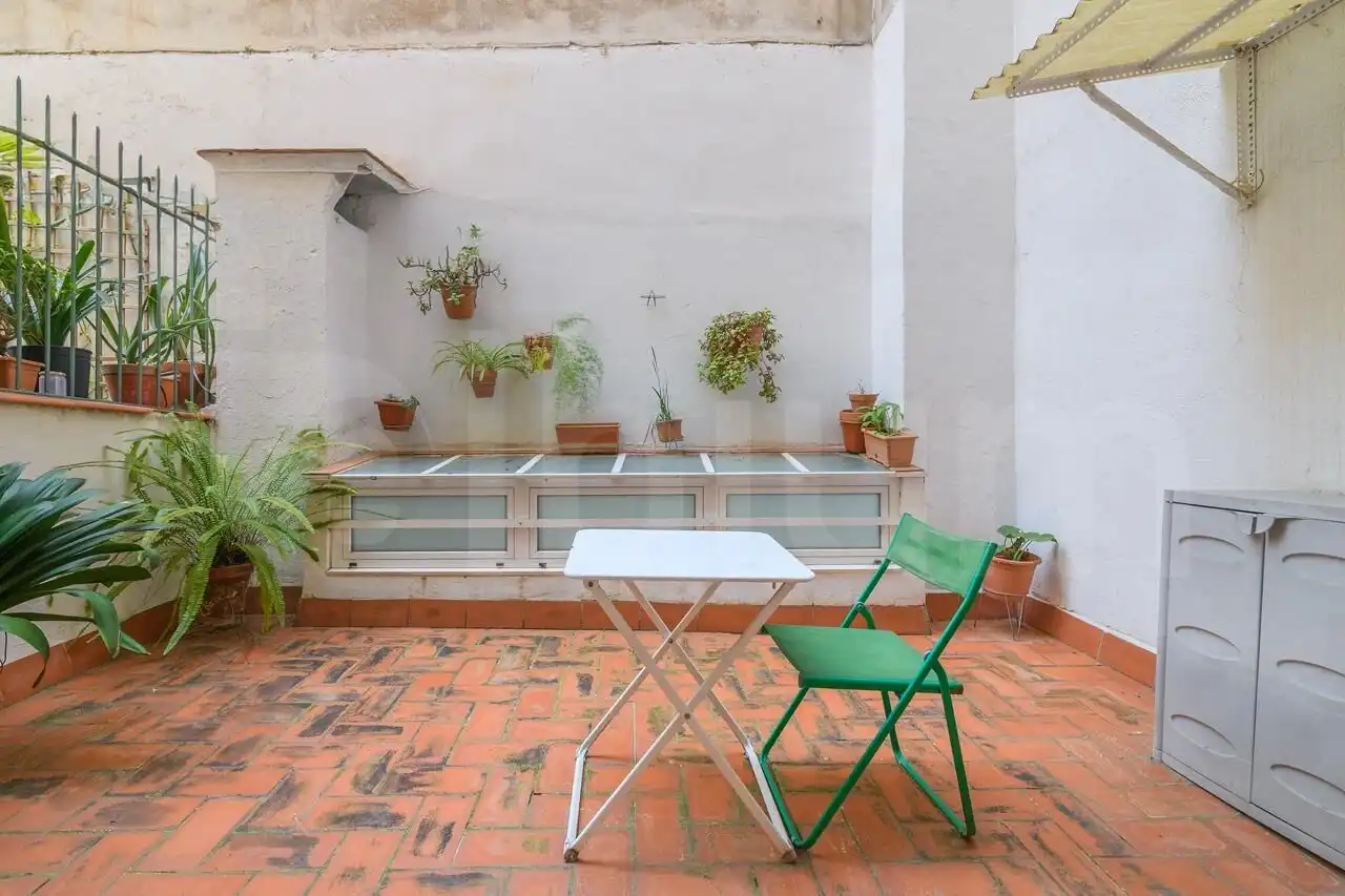 Terrasse von Wohnung zum Verkauf in Barcelona mit Heizung, Parkett und Terrasse