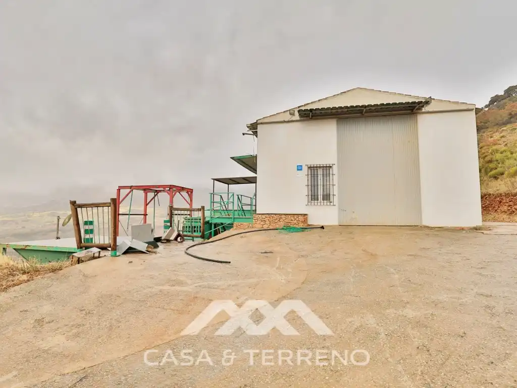 Vista exterior de Casa o xalet en venda en Alfarnatejo amb Aire condicionat, Terrassa i Piscina