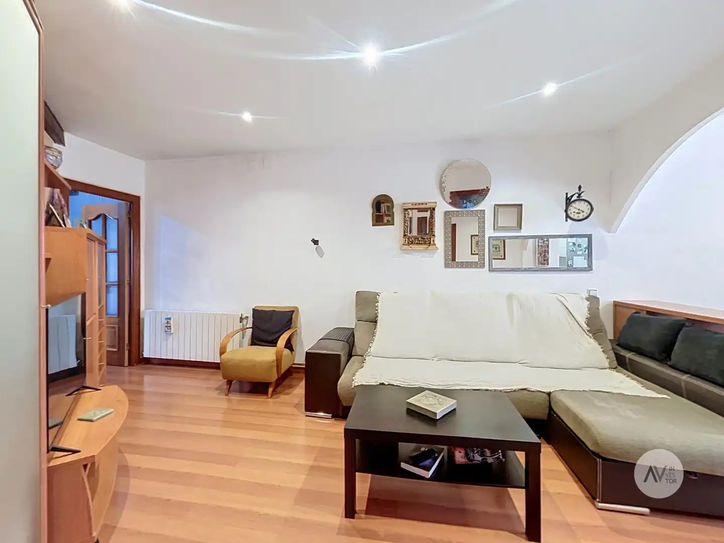 Sala de estar de Apartamento en venta en Barcelona con Aire acondicionado, Calefacción y Parquet