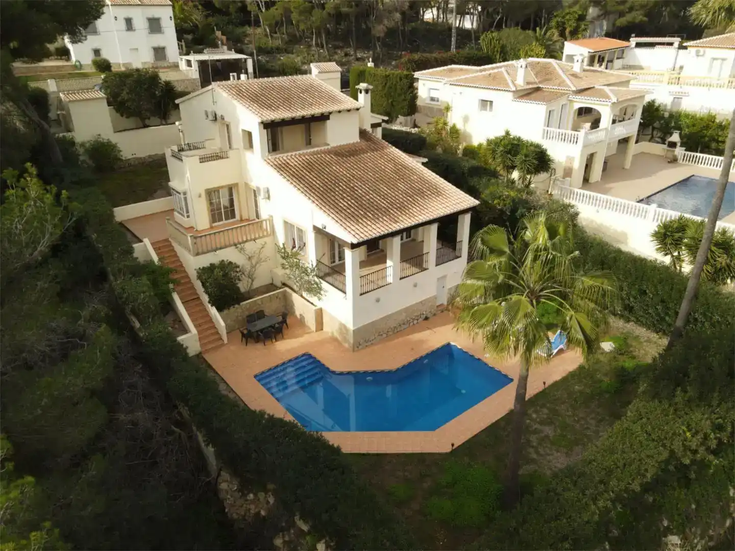 Vista exterior de Casa o xalet en venda en Jávea / Xàbia amb Aire condicionat, Piscina i Balcó