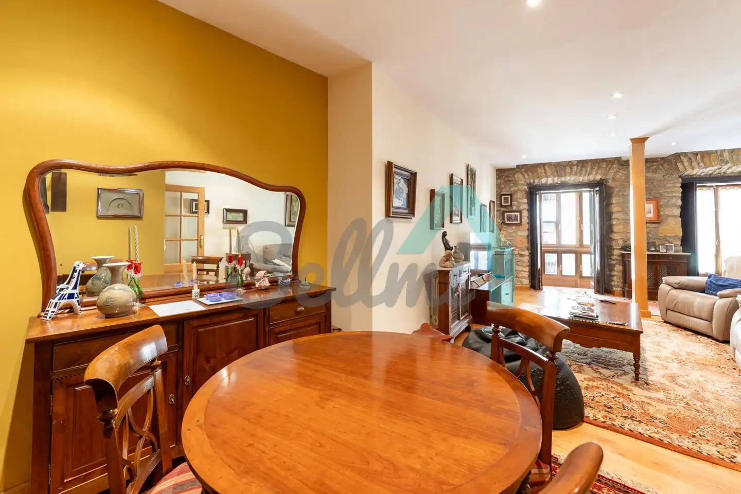 Dining room of Flat for sale in Oviedo   with Heating, Parquet flooring and Terrace