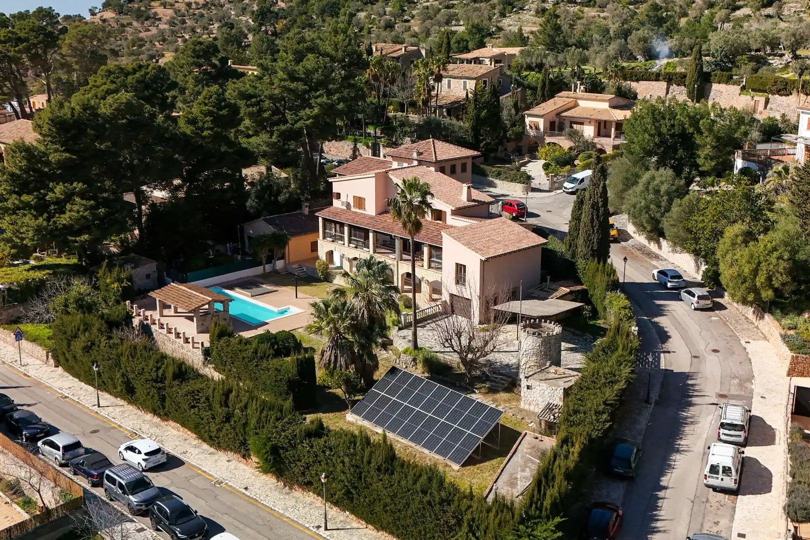 Exterior view of Houses for sale in Valldemossa  with Air Conditioner, Terrace and Furnished