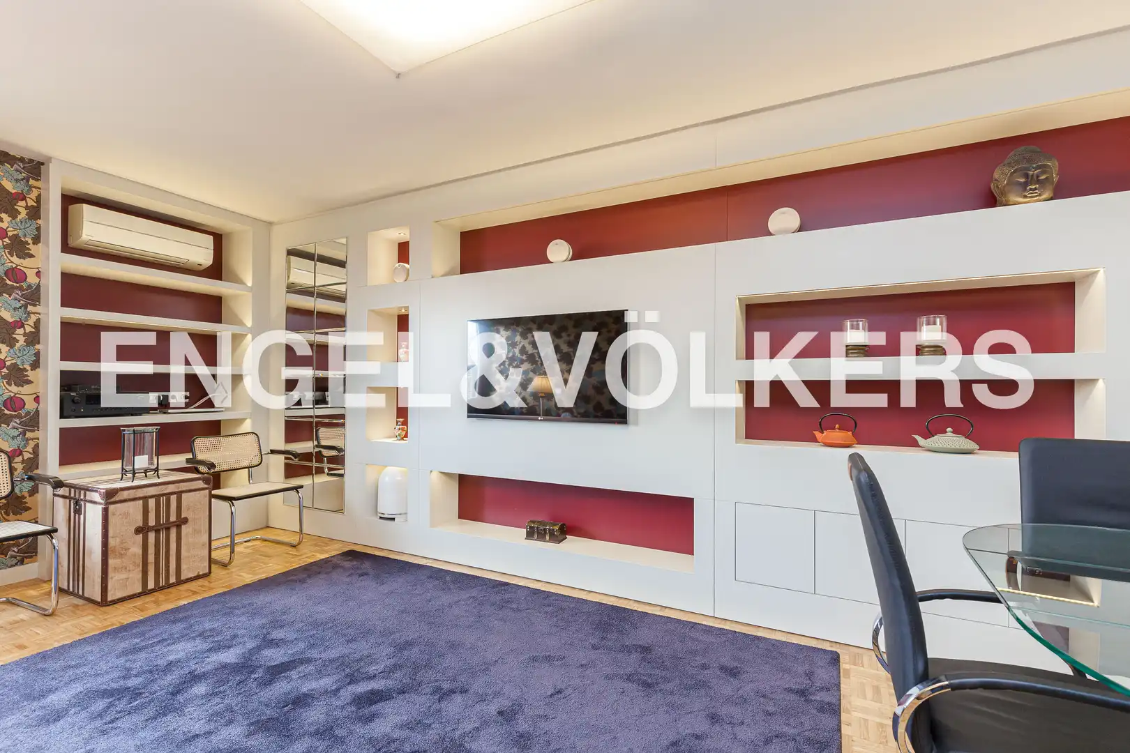Sala de estar de Piso de alquiler en Madrid con Aire acondicionado, Calefacción y Parquet