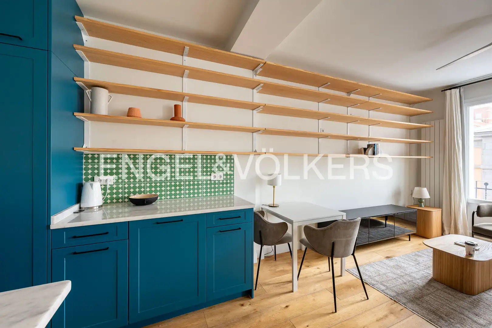 Kitchen of Flat for rent in Madrid  with Air Conditioner, Heating and Furnished