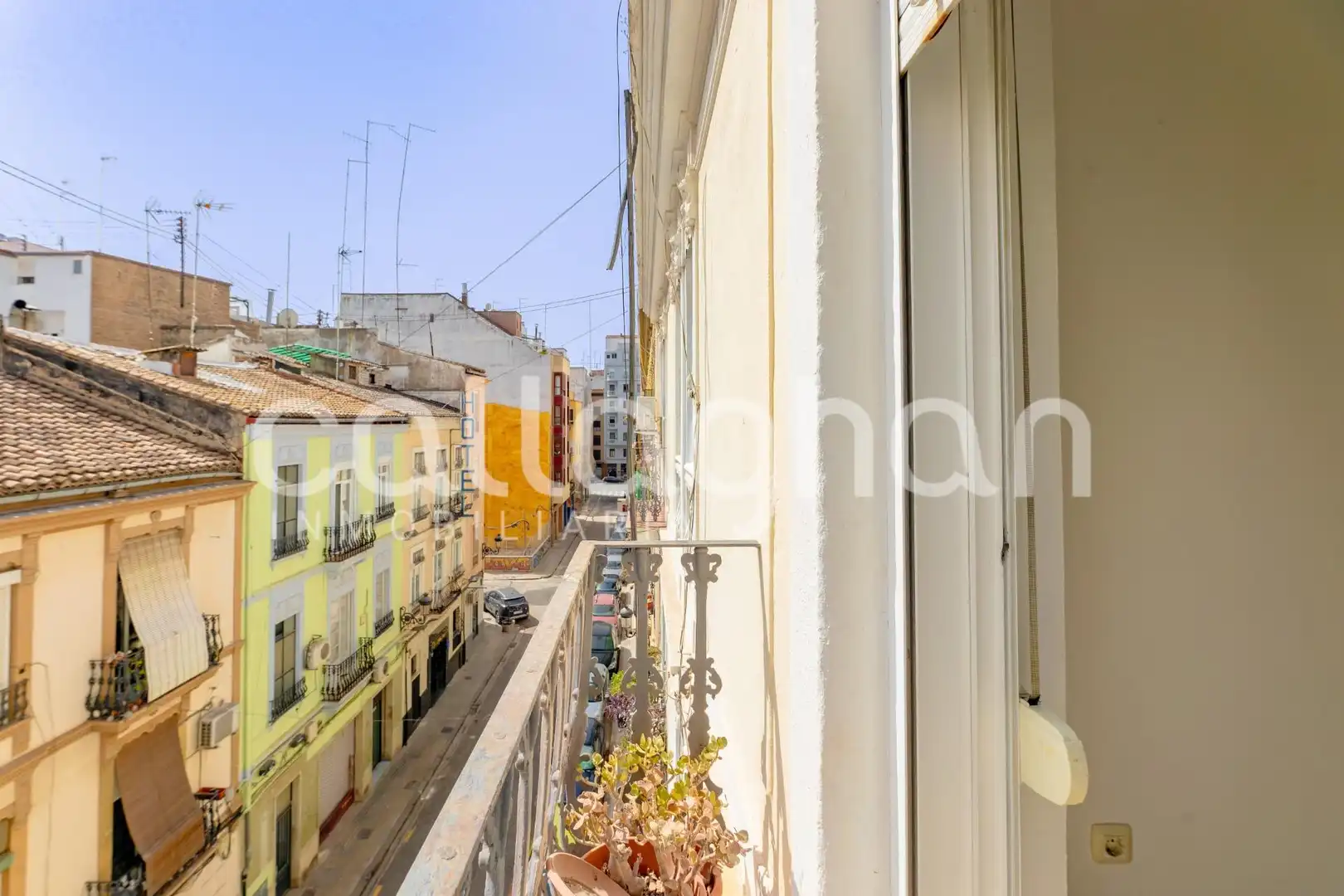 Terrasse von Wohnung zur Miete in Valencia mit Klimaanlage, Abstellraum und Möbliert