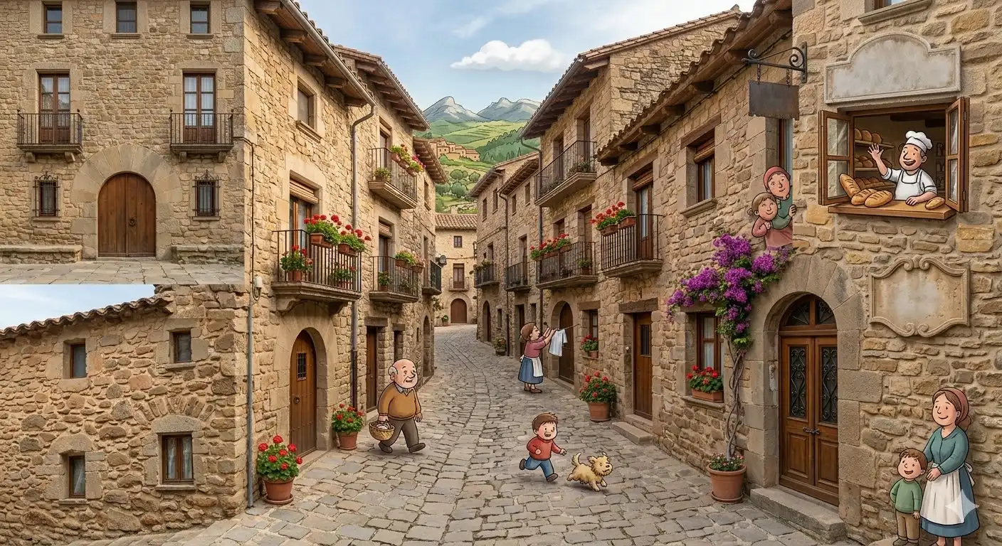 Vista exterior de Edifici en traspas en Casserres amb Alarma