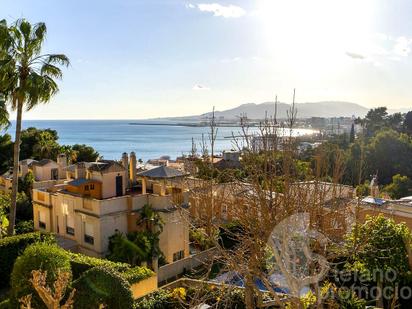 Vista exterior de Casa adosada en venda en Málaga Capital amb Aire condicionat, Calefacció i Jardí privat