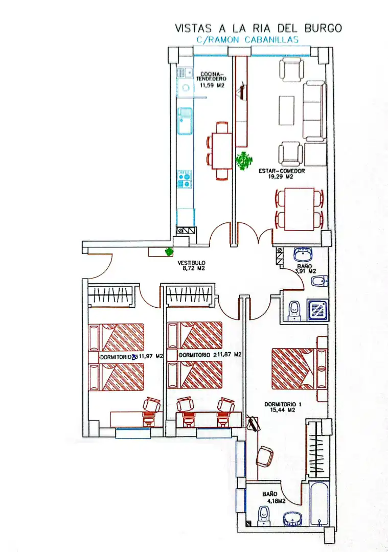 Flat for sale in Cambre   with Heating, Parquet flooring and Storage room