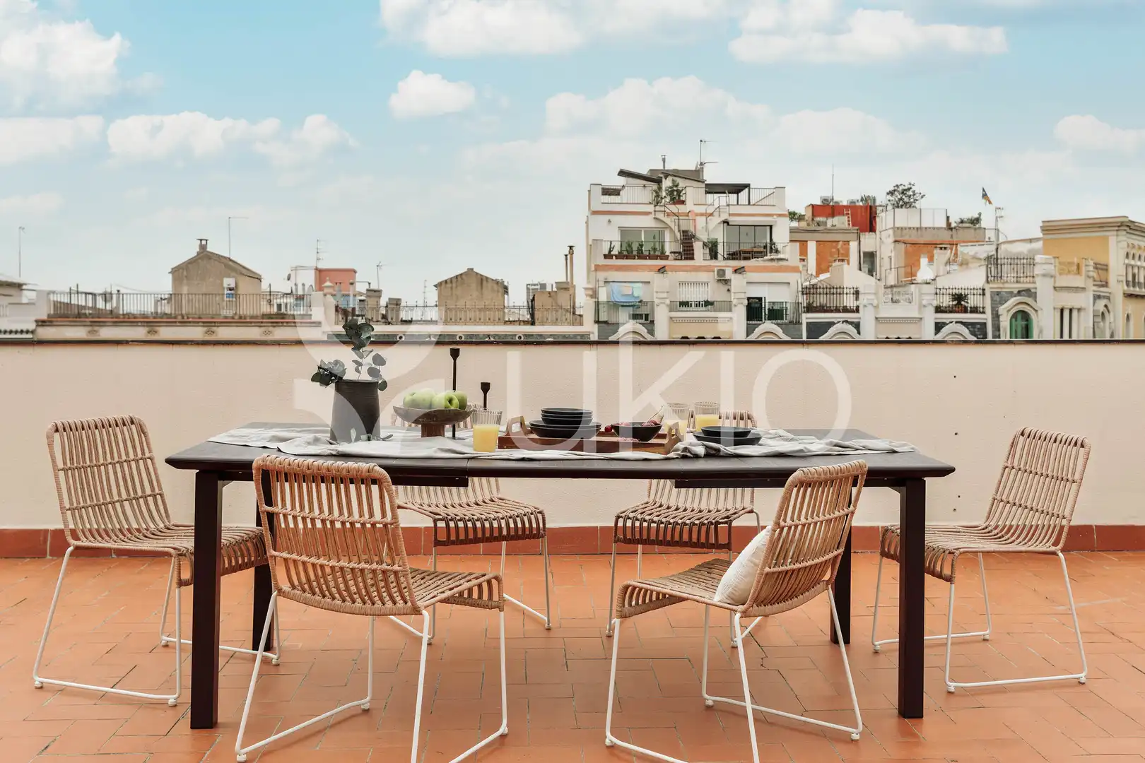 Terrassa de Apartament de lloguer en Barcelona amb Aire condicionat, Calefacció i Jardí privat