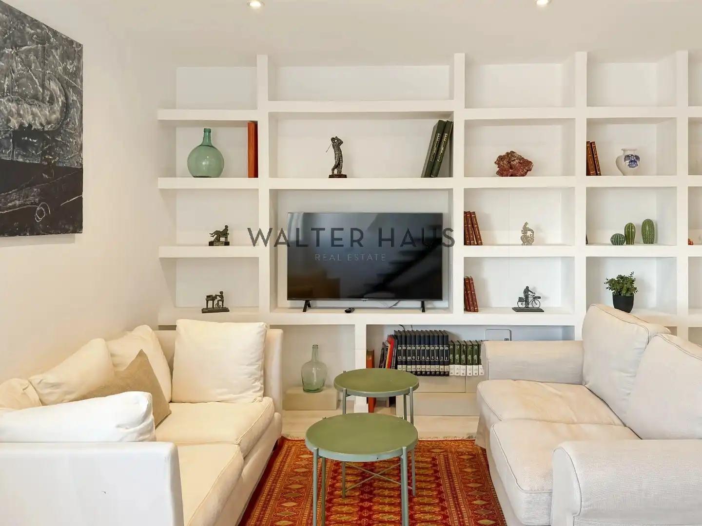 Sala de estar de Dúplex en venta en Barcelona con Aire acondicionado y Amueblado