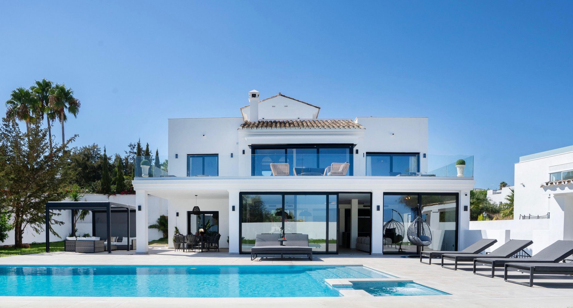 Exterior view of House or chalet to rent in Benahavís  with Air Conditioner, Heating and Private garden