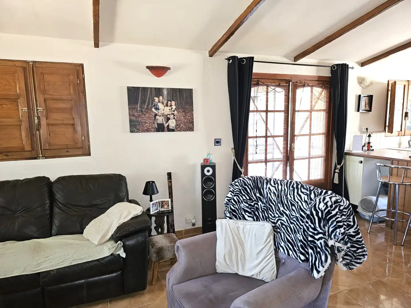 Sala de estar de Finca rústica en venta en Tivissa con Aire acondicionado y Internet