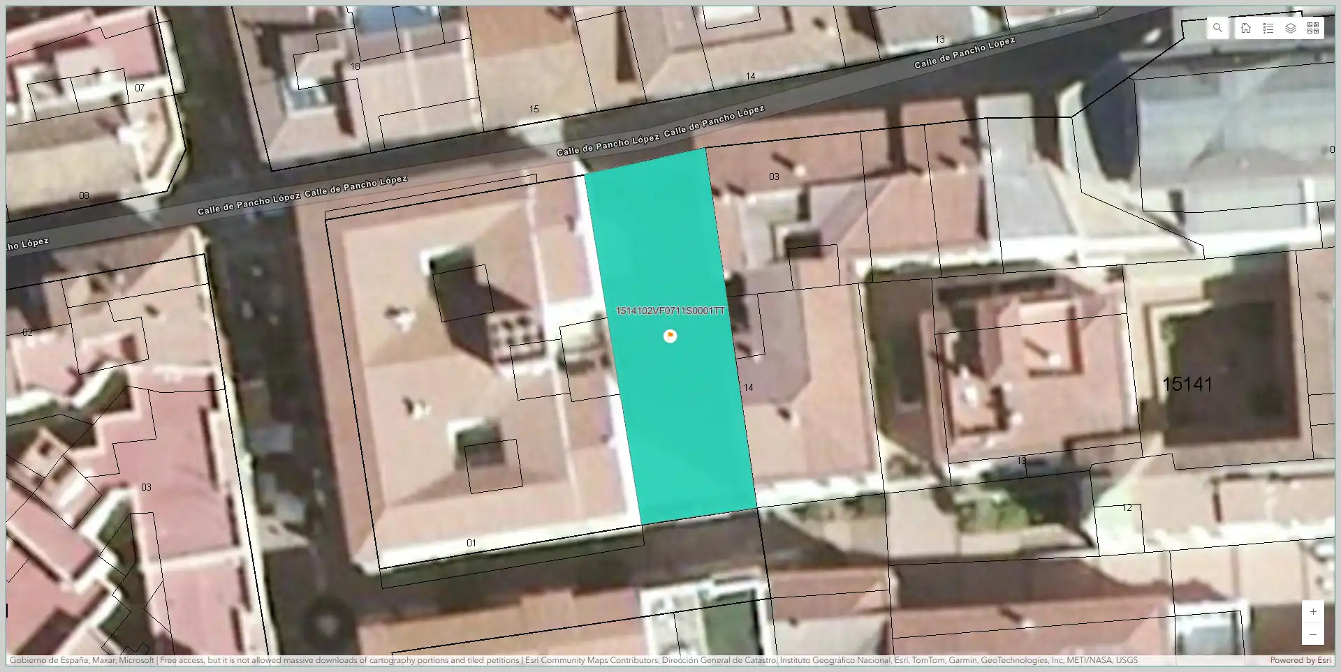 Wohnbaugrundstück zum Verkauf in Calle Pancho López 1A