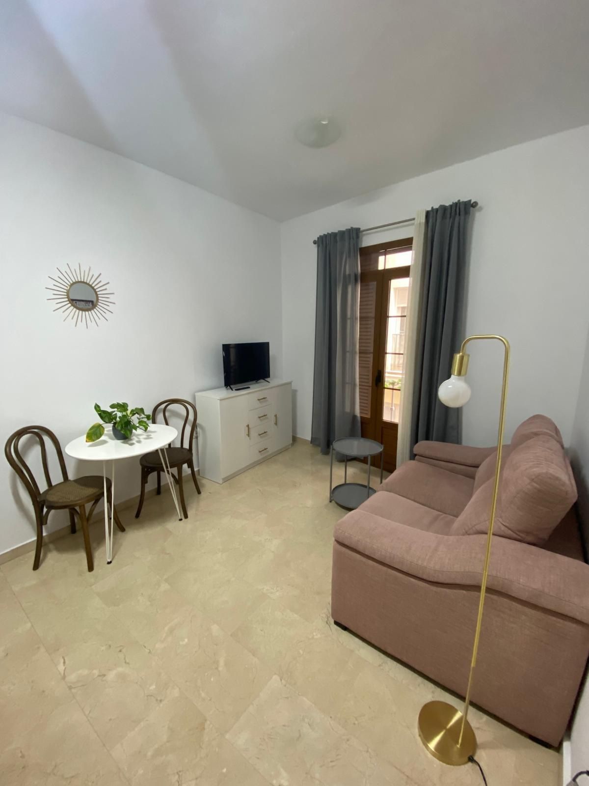Living room of Flat to rent in Málaga Capital  with Air Conditioner and Balcony