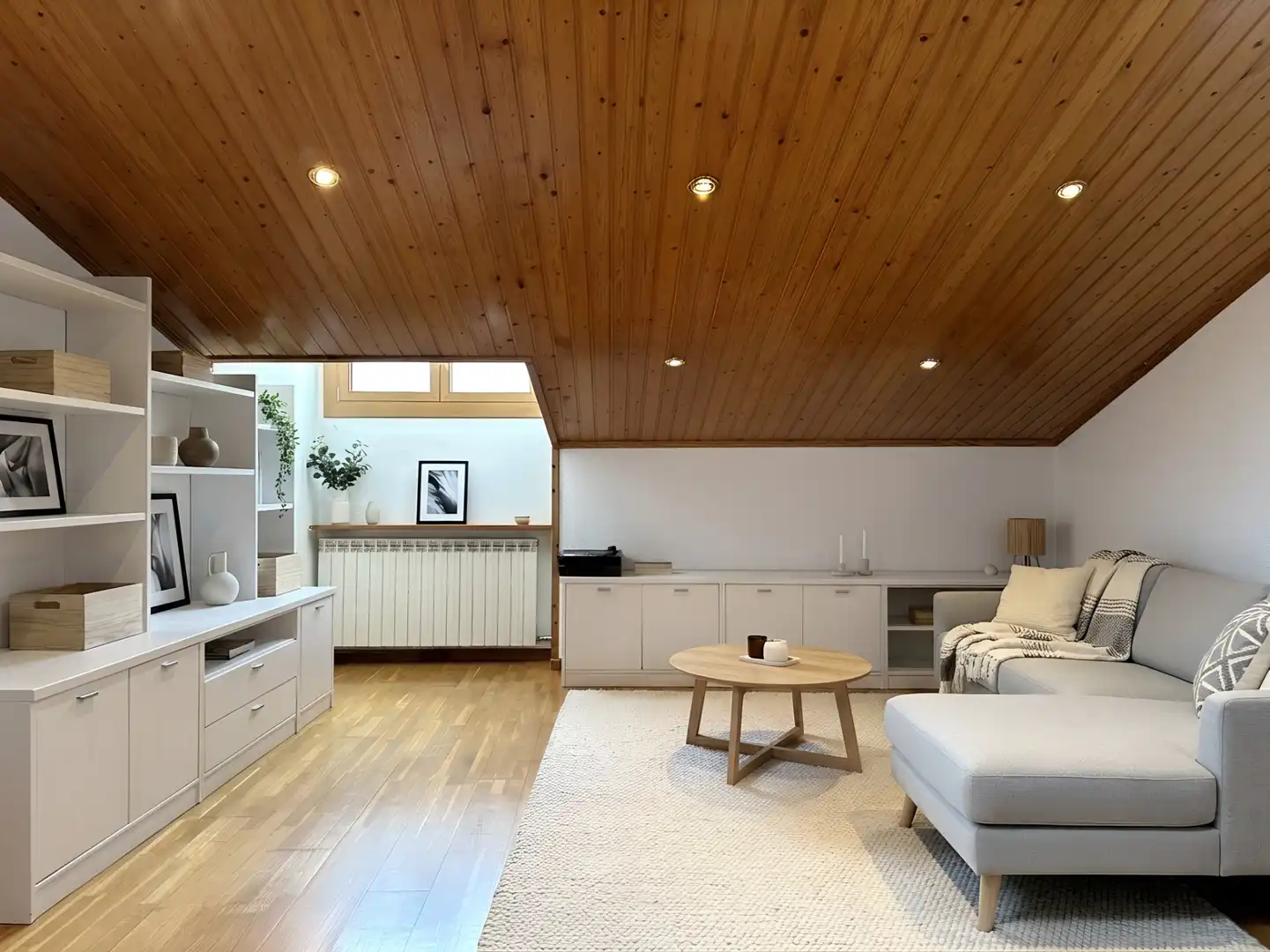Sala d'estar de Casa adosada en venda en Gombrèn amb Calefacció, Parquet i Forn