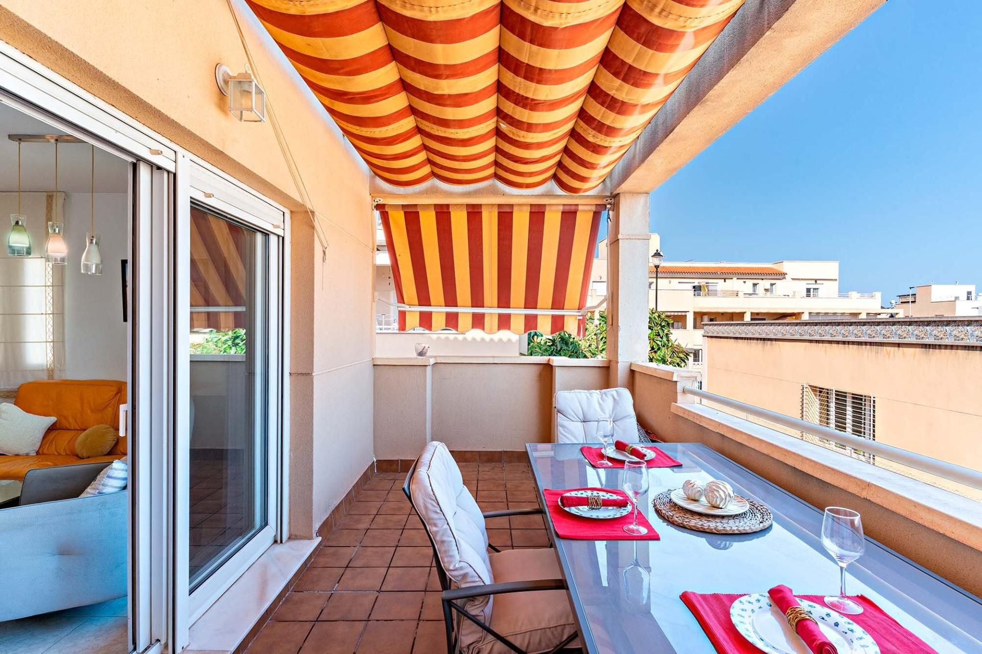 Terrace of Duplex for sale in Roquetas de Mar  with Heating, Terrace and Balcony