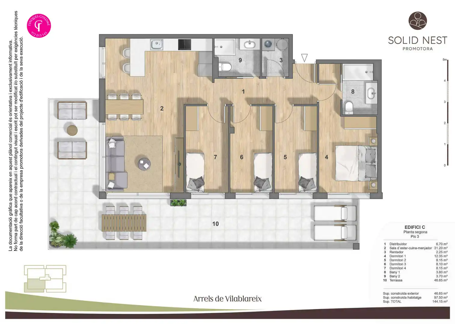 New build Penthouse with terrace for sale in Carrer Francesc Macià 13, imagen 3