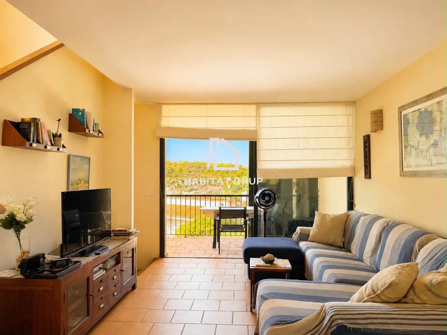 Sala de estar de Casa adosada en venta en Maó - Mahón con Aire acondicionado, Jardín privado y Terraza